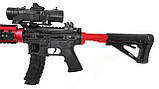 Дитячий автомат на орбіз М416 Pro Battlefield Red Edition, довжина 82 см, акумулятор 7.4V, фото 6