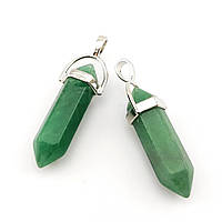 Кулон кристал Нефрит 41х8 мм 1 шт.