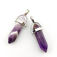 Кулон кристал Аметист 41х8 мм 1 шт.