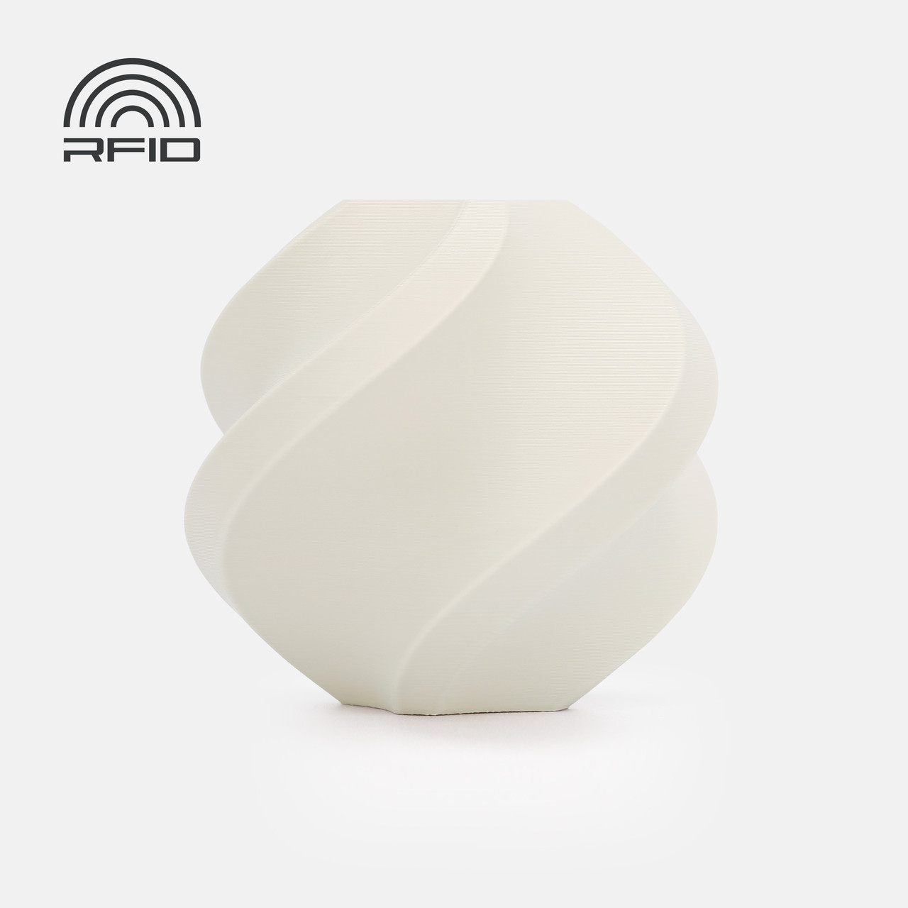Пластик філамент без котушки Bambu Lab PLA Matte Bone White (11103), Refill, 1.75мм, 1кг, 315м, 190-230°C, Білий