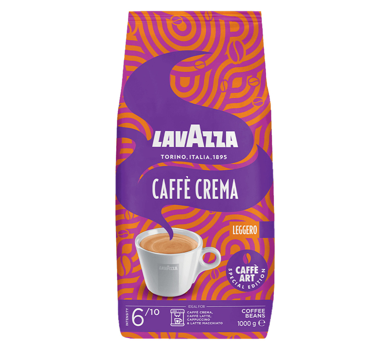 Кава в зернах Lavazza Caffe Crema LEGGERO, 1 кг
