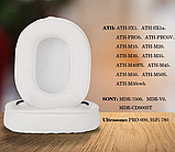 Амбушури для навушників Audio-Technica ATH M50XBT2 M50XBT M50X M50RD M20x M30X M40X SX1a MSR7 Білі White, фото 3