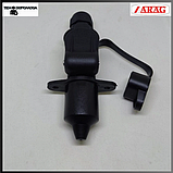 Розетка зі штекером живлення СОВО (мама+тато) 3-полюсна ,Розетка до монітора Bravo-180 466001, фото 4