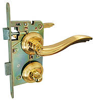 Дверні ручки із санвузловим механізмом (воротком) USK Z-50060/72*50 WC Золото