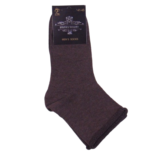 Шкарпетки без гумки Luxury Brand 41-45 коричневі, фото 1
