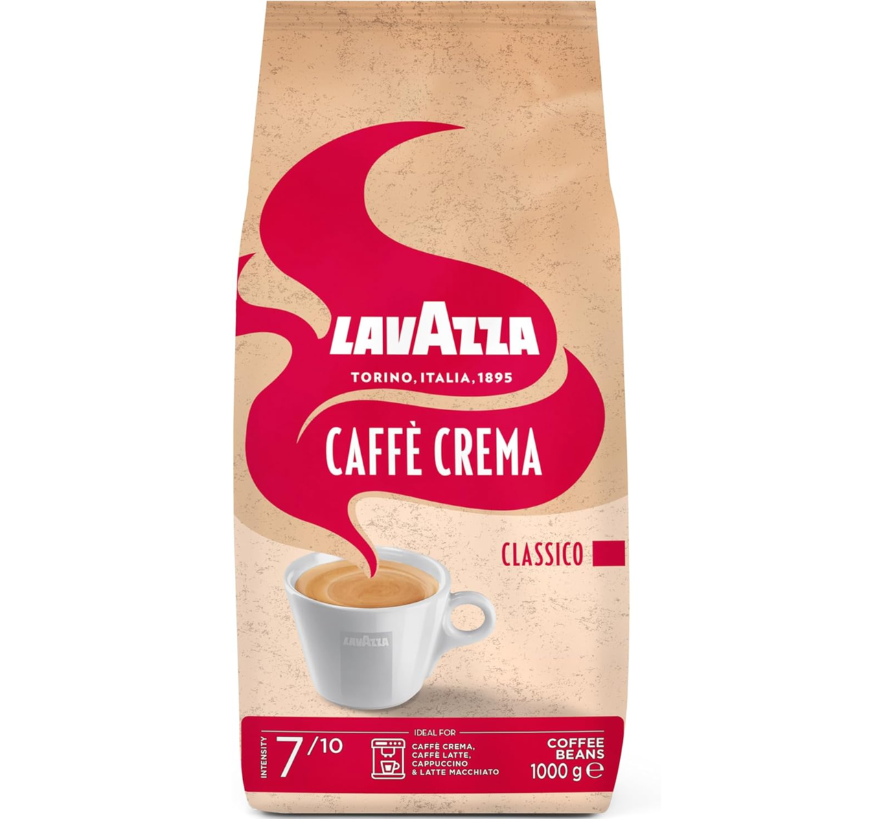 Кава в зернах Lavazza Caffe Crema CLASSICO, 1 кг