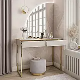 Туалетний столик на каркасі Aurora-Q Gold (кашемір/золотий), фото 5