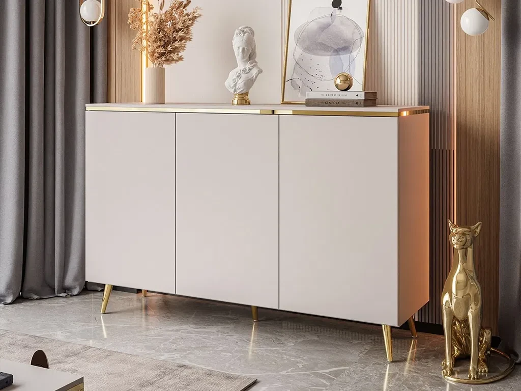 Комод на косих ніжках Aurora 3D (кашемір/золотий), фото 1