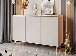 Комод на косих ніжках Aurora 3D (кашемір/золотий)