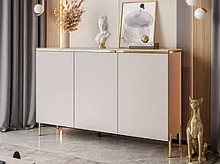 Комод на прямих ніжках Aurora 3D (кашемір/золотий)