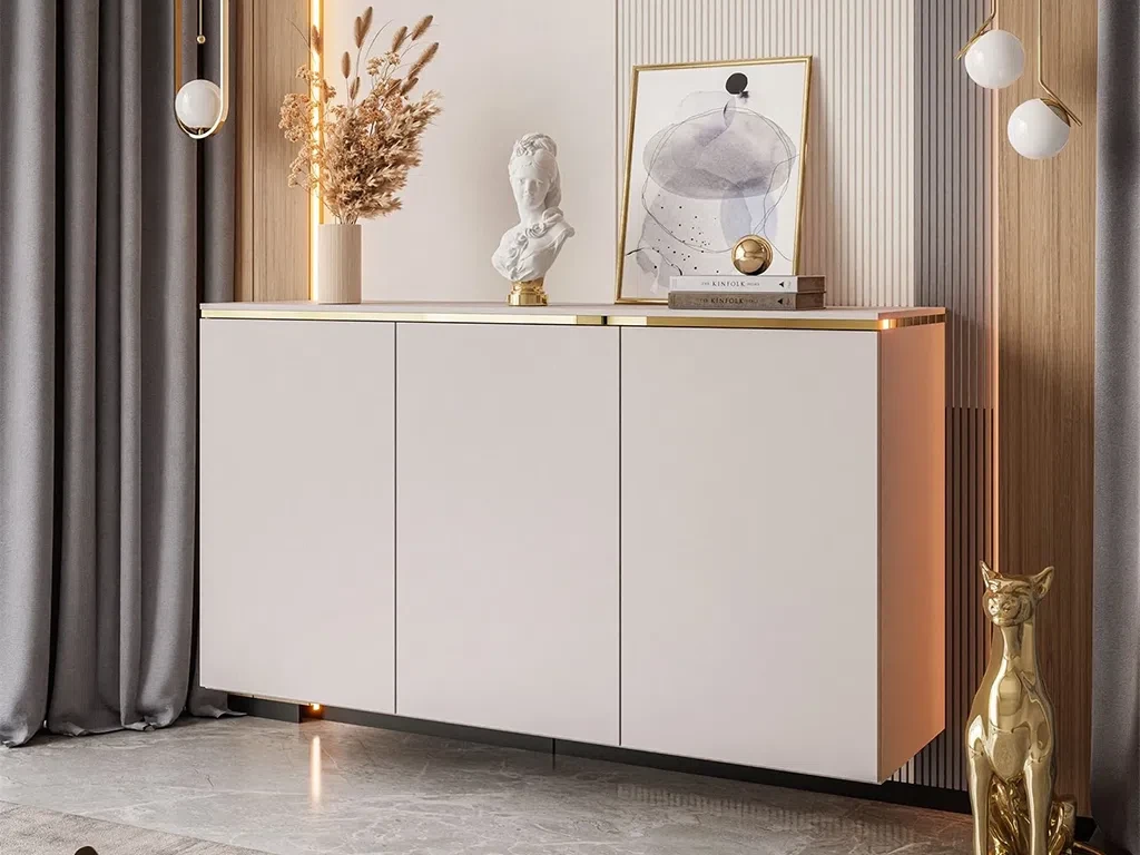 Комод навісний Aurora 3D (кашемір/золотий), фото 1