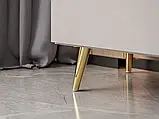 Комод на косих ніжках Aurora 4S1D (кашемір/золотий), фото 3