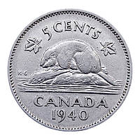 Канада 5 центів, 1940