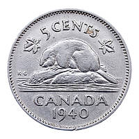 Канада 5 центів, 1940