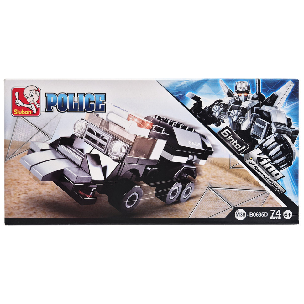 Дитячий конструктор Поліцейська серія Police SLUBAN M38-B0635-4, 74 деталі, фото 1