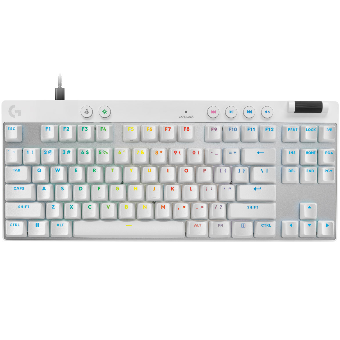 Клавіатура Logitech G PRO X TKL Rapid White (920-013242) ( Білий ) DS