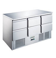 GoodFood Стіл холодильний GF-S903TOP-6D-HC шість шухляд, -2 +8, 368 л.