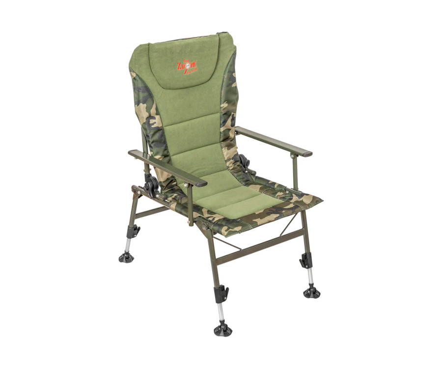 Рибальське крісло, складне крісло Carp Zoom Comfort N2 Armchair Camou/Fleece