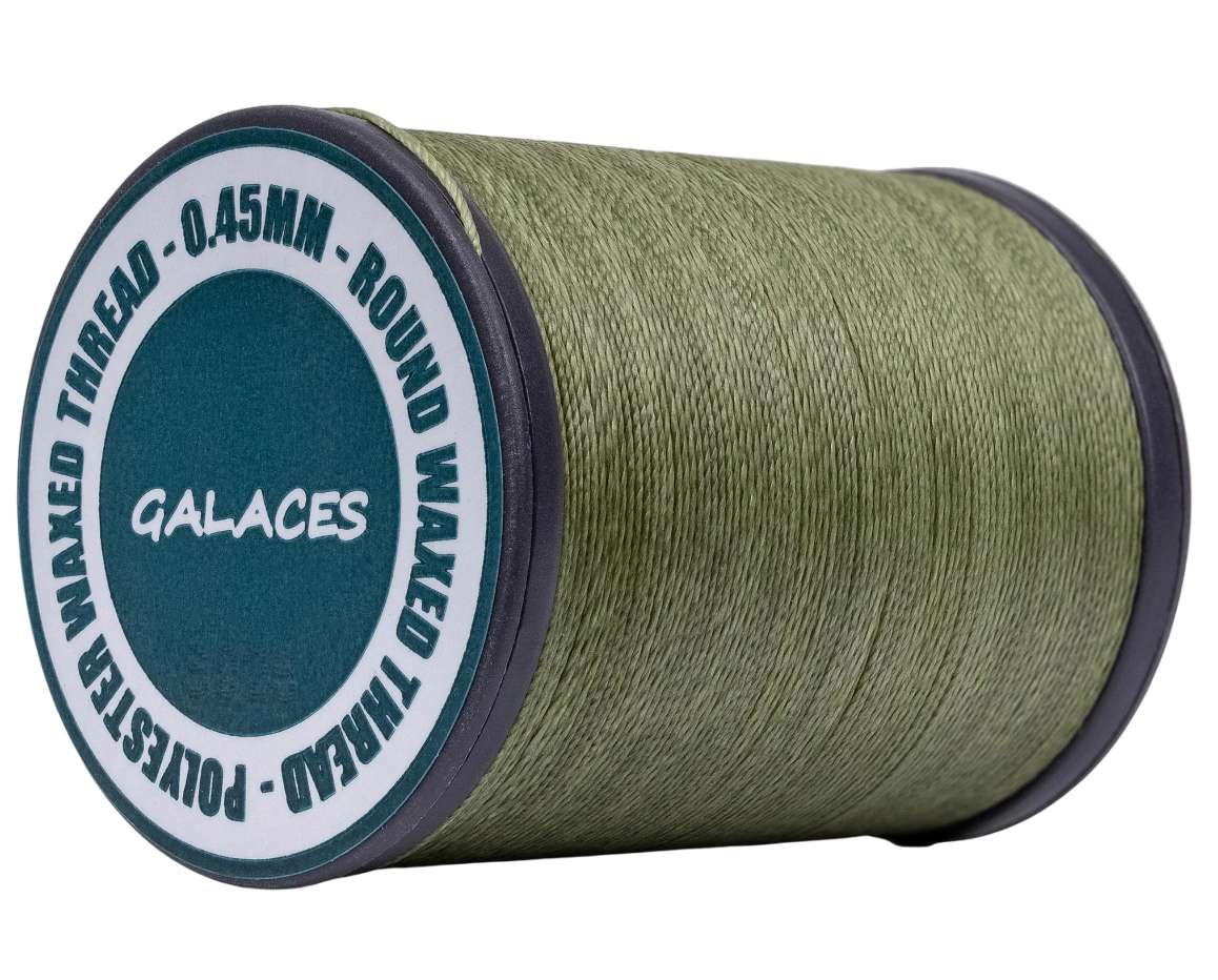 Galaces 0.45 мм папороті (M126) нитка кругла вощена по шкірі, фото 1