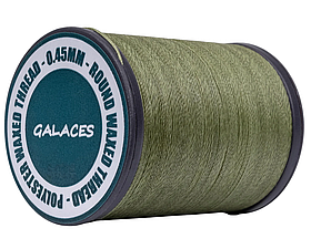 Galaces 0.45 мм папороті (M126) нитка кругла вощена по шкірі