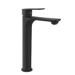 Змішувач PERLA "Charlie" умивальник ВИСОКИЙ ЧОРНИЙ (PBZ6503BB)