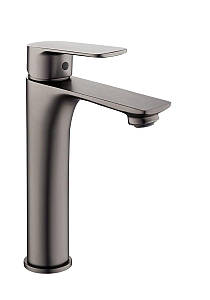 Змішувач PERLA "Charlie" умивальник ВИСОКИЙ ГРАФІТ (PBZ6503BT)