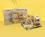 Румбокс Котяче Кафе конструктор DIY Cat Cafe M2111 + купол, фото 4