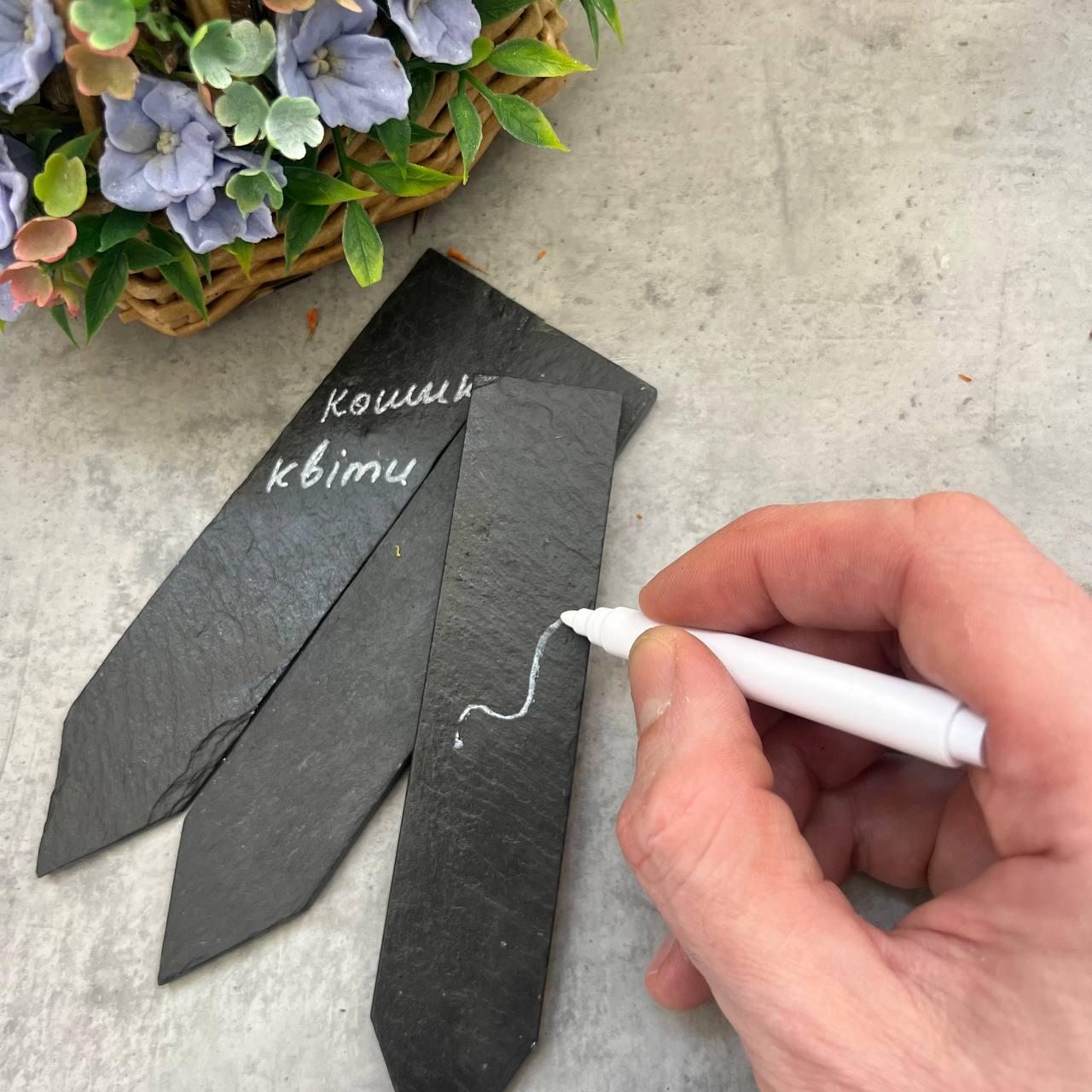 Теги для рослин, сланцева табличка для маркування рослин 15*3 см, фото 1