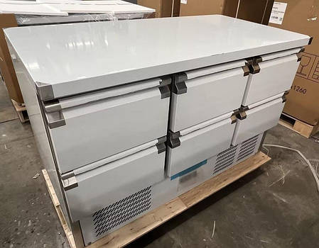 GoodFood Стіл холодильний GF-S903TOP-6D-HC шість шухляд, -2 +8, 368 л., фото 3