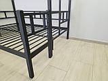 Ліжко 3-спальне Фулхем Люкс 140/80*190 2-х поверхове металеве, фото 7