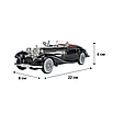 Модель машини Mercedes-Benz 500K 1936 року оснащена звуковими та світловими ефектами чорна, фото 2
