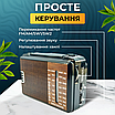 Радіоприймач на батарейках портативний з ремінцем радіо від мережі повнодіапазонний чорний, фото 2