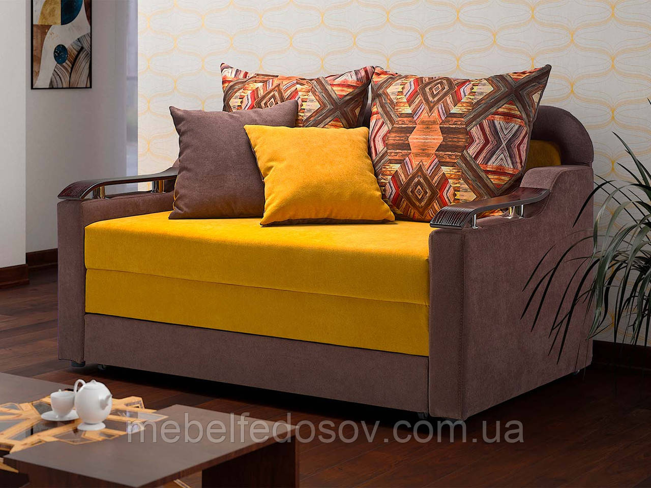 Диван Вікторія 1.4 (1 кат) (1650/1850/2050 х 1950 х 1020 мм)фабрика Київський Стандарт, Україна, фото 1