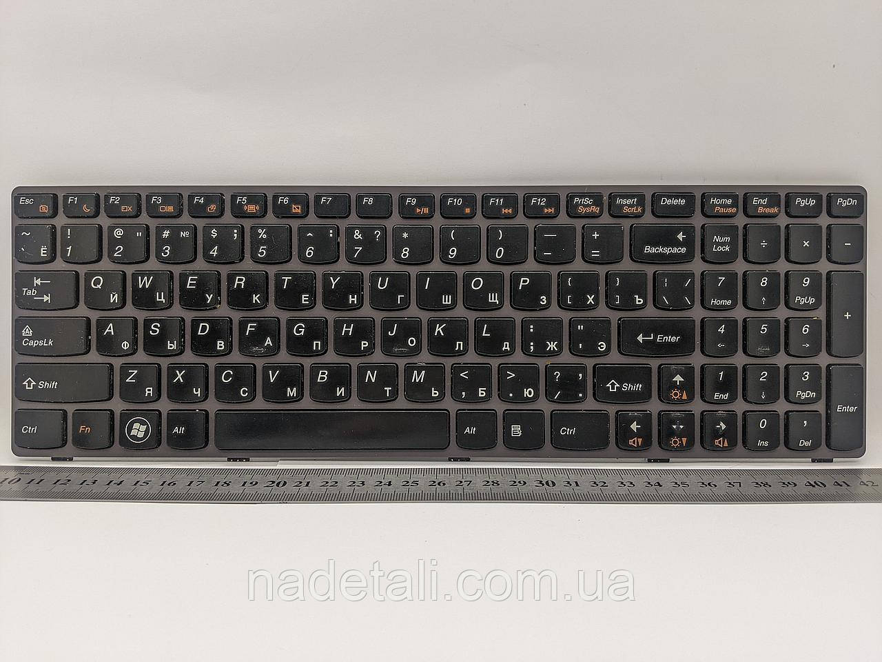 Клавіатура ноутбуку Lenovo IdeaPad Z580, 25202457, оригінал