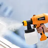 Електричний фарборозпилювач MD3701 Ручний фарбопульт для дому 800 мл, пістолет для фарбування, фото 2