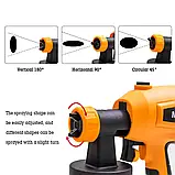 Фарбопульт електричний ручний MD3701, пістолет фарбопилювач із бачком 800 мл, фото 4