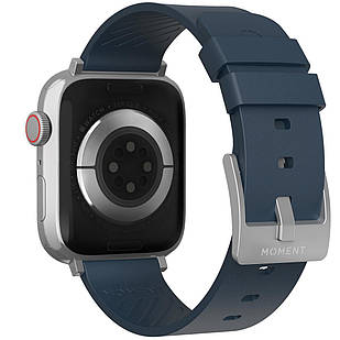 Шкіряний ремінець Moment Leather Thin Strap Indigo для Apple Watch 38mm | 40mm | 41mm