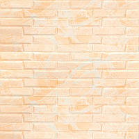 3D панель самоклеюча кладка  жовто-біла 700х770х7мм (039) SW-00000563