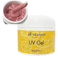 Моделюючий гель All Season UV Gel для нарощування та зміцнення нігтів 56г. Yellow Pink