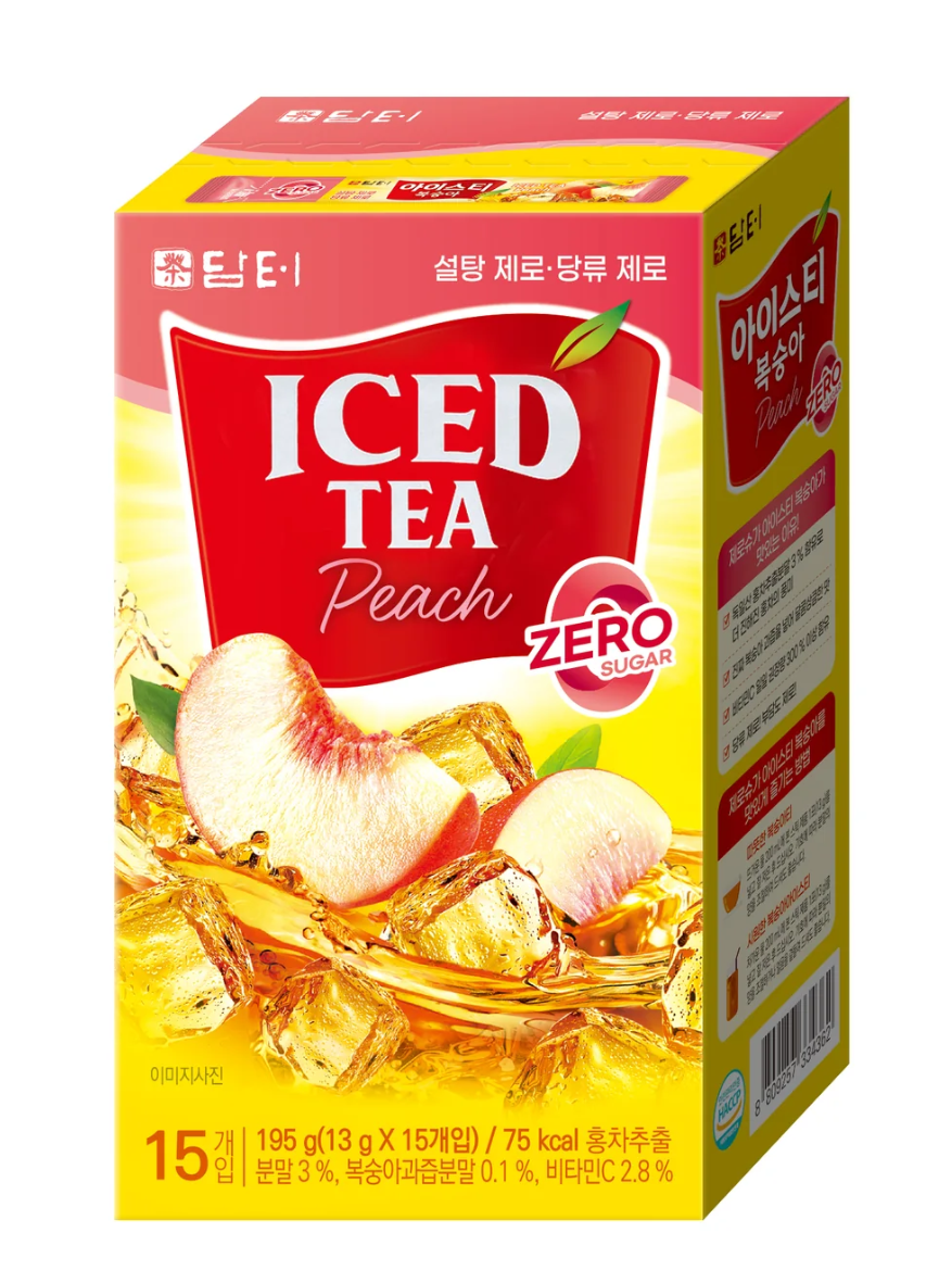 Напій Damtuh Peach Iced Tea Zero Sugar 15 стіків