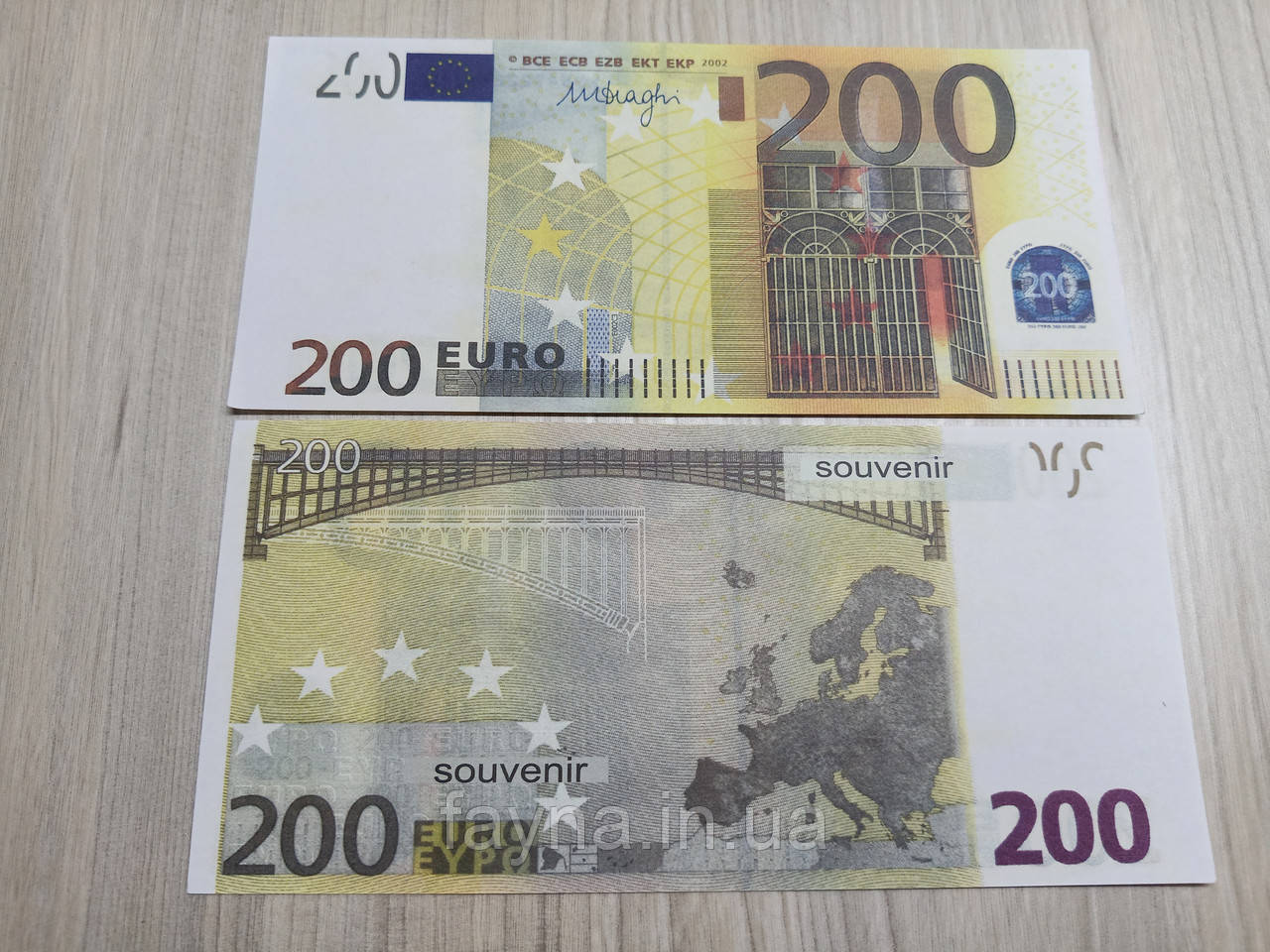 Сувенірні гроші "200 євро", фото 1
