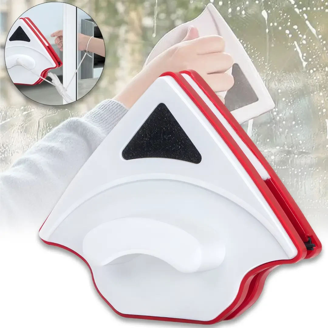 Двухсторонняя магнитная щетка для мойки стекла и окон 15-24 мм Double Faced Glass Cleaner