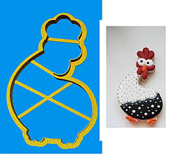 Пластикова вирубка "Курка №9"