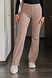 Жіночі трикотажні штани в рубчик "Darcy" Батал, фото 2