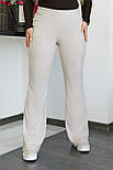 Жіночі трикотажні штани в рубчик "Darcy" Норма та батал, фото 5