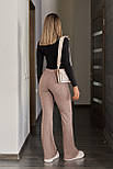 Жіночі трикотажні штани в рубчик "Darcy" Норма та батал, фото 9