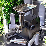 Потужна електром'ясорубка з соковижималкою Zepline 3800 Вт шнекова з насадками для ковбас і овочів 1,5 кг/хв, фото 6