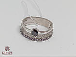 Срібна Каблучка зі вставкою цирконій, фото 2