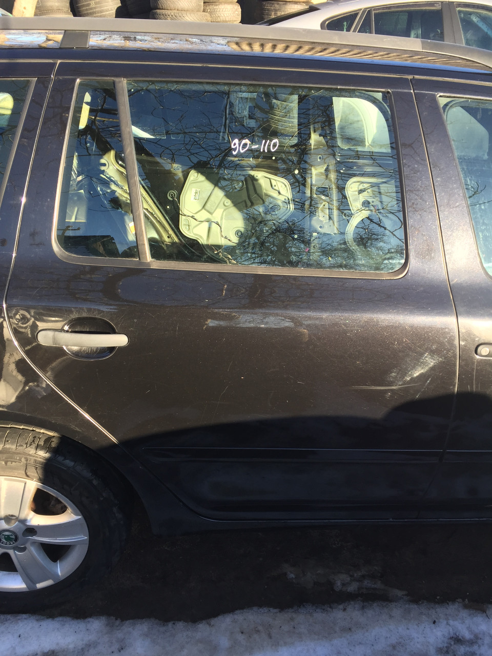 Дверка задня права вборі колір 9910 Skoda Octavia A5 1Z9833056, фото 1