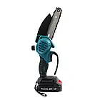Акумуляторна пилка 15см Makita DUC155Z з телескопічною штангою 2м для догляду за садом два АКБ у комплекті, фото 10